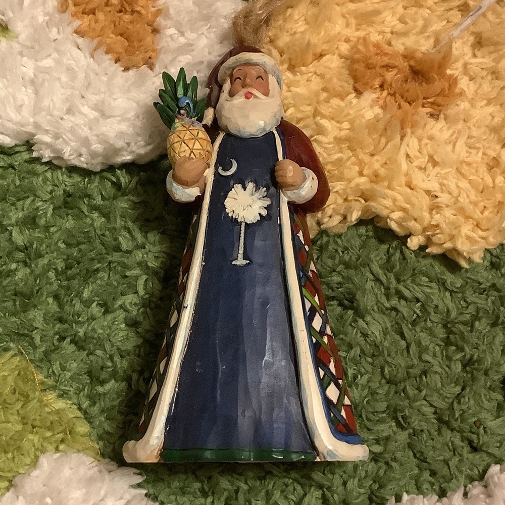 Jim Shore South Carolina Santa ornament